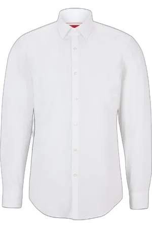 HUGO BOSS Camisa Slim-Fit Em Popeline De Algodão Easy Iron
