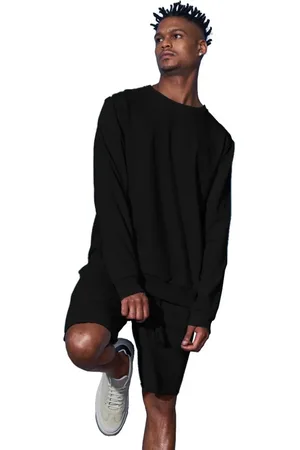 Colcci Moletom Masculino Crewneck Simple Logo Preta