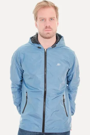 Aeropostale Jaqueta Masculina Corta-Vento A87 Azul Índigo Incolor