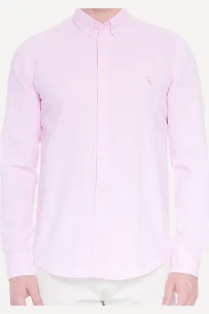 Reserva Camisa Masculina Oxford Color Icon Rosa Claro Incolor