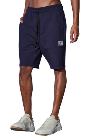 Colcci Bermuda Moletom Masculina Devices Basic Azul Marinho Incolor