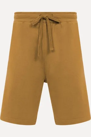 John John Bermuda Masculina Moletom New Basic Print Marrom Claro