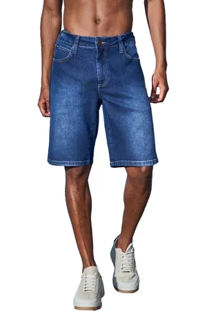Colcci Bermuda Jeans Masculina Noah Azul Médio Incolor