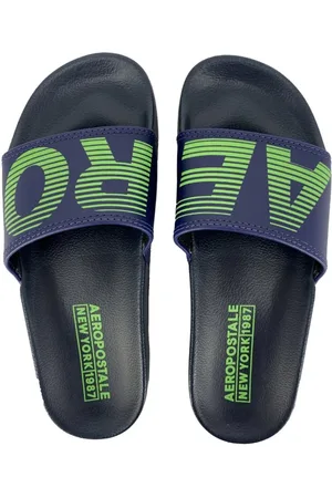 Aeropostale Chinelo Masculino Slide Aero 1987 Azul Marinho Incolor