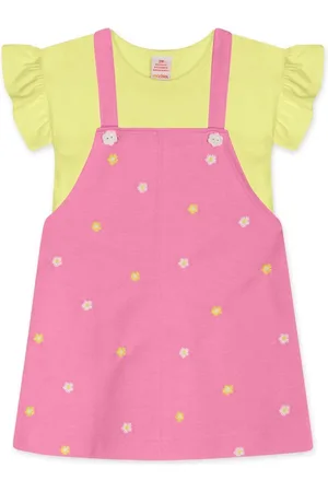 Marisol Infantil - Conjunto Curto Com Salopete Feminino