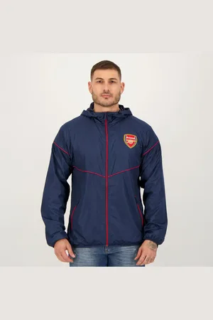 SPR Jaqueta Arsenal Corta Vento Lettering Marinho