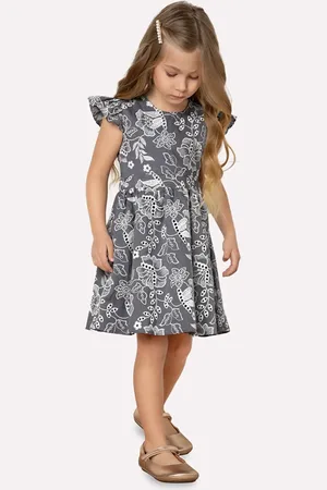 MILON Infantil - Vestido Menina Flores Românticas