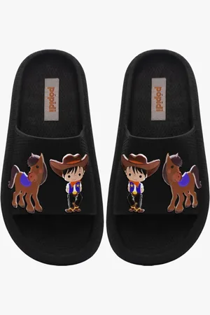 Pópidí Infantil - Chinelo Nuvem Masculino Pópidi Slide Cowboy