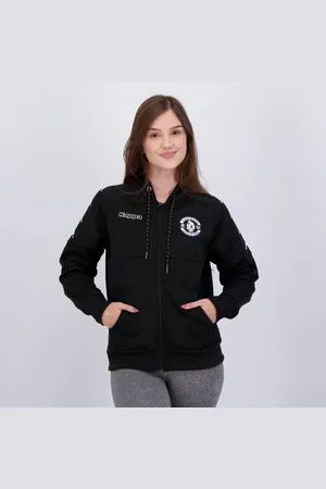 Kappa Jaqueta Vasco Piquet Feminina Preta