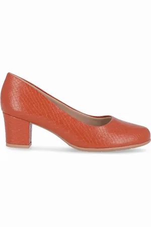 Piccadilly Scarpin Laura Salto Médio Caramelo