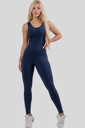Diluxo Macacão Fitness Decote nas Costas