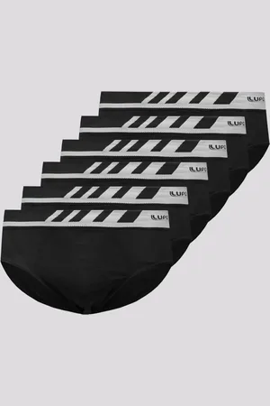LUPO Kit 6 Cuecas Slip Microfibra Sem Costura Pret