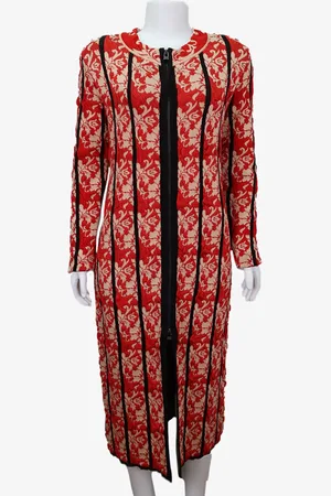 EMIGÊ Vestido Lucas Magalhães Longo Tapeçaria Bordado Produto Gentilmente Usado
