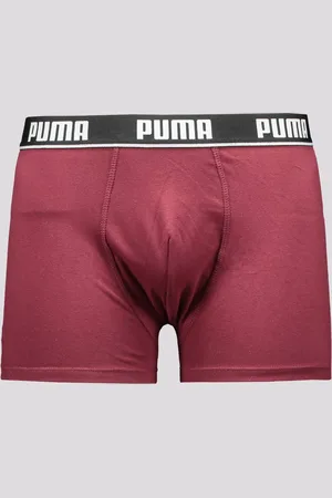 PUMA Cueca Boxer Cotton Bordô