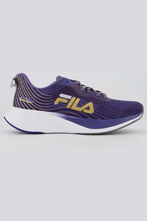 Fila Tênis Racer Curve Feminino Acinzentado e Dourado