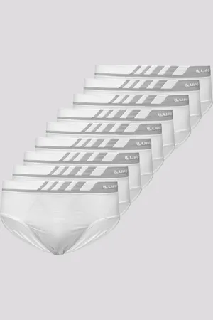 LUPO Kit 9 Cuecas Slip Microfibra Sem Costura Bran
