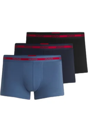 HUGO BOSS Pack Com Três Cuecas De Algodão Com Cintura Com Logo