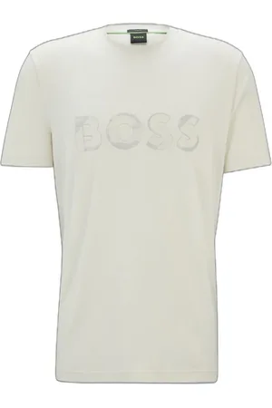 HUGO BOSS Camiseta De Algodão Stretch Com Arte De Logo
