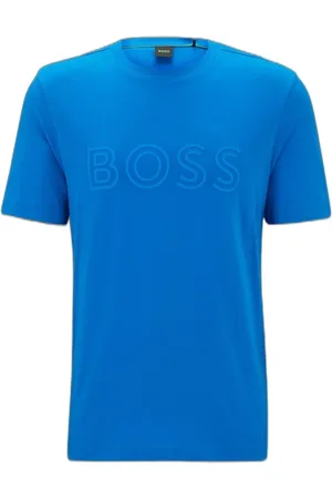 HUGO BOSS Camiseta De Algodão De Corte Regular Com Arte De Logo
