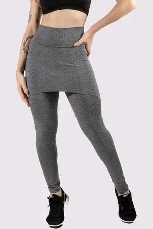 4 Estações Calça Legging Saia Lisa Feminino Academia Fitness Malhar