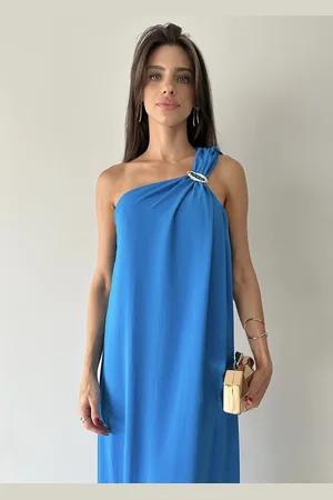 Miesse Vestido Festa Metal Dourado