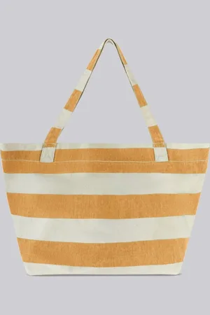 Hering Bolsa Sacola Feminina Listrada Em Sarja
