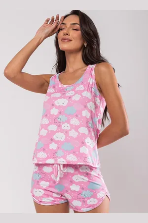 Salvatore Fashion Pijama Short e Regata Malha