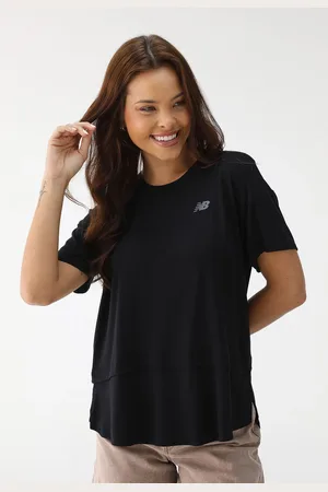 New Balance Camiseta Reta Drapey Preta