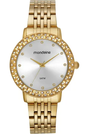 Mondaine Relógio Feminino Cristais Incrustados