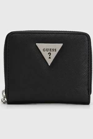 Guess Carteira Quadrado Logo Preta