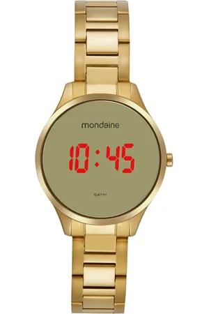 Mondaine Relógio Feminino Digital Espelhado Led