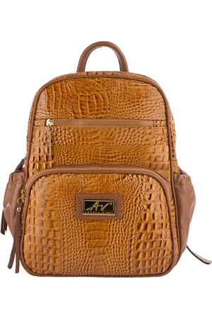Andrea Vinci Mochila pequena de couro croco Zoey