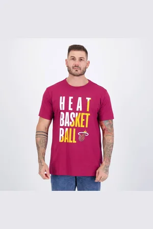 AmazonBasics Camiseta Colorful Miami Heat Bordô