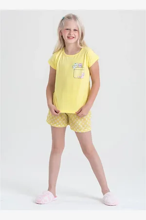 Molekada Pijama Verão Menina Blusa e Shorts Gatinhos