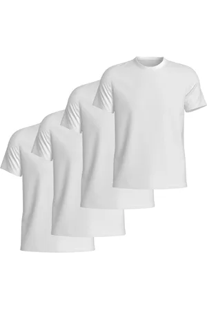 Relaxado Kit 4 Camisetas Basicas Gola Redonda Lisa Camisa Masculina de Algodão
