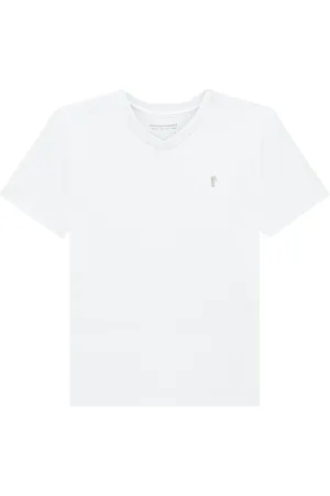 Onda Marinha Infantil - Camiseta em Meia Malha Masculina