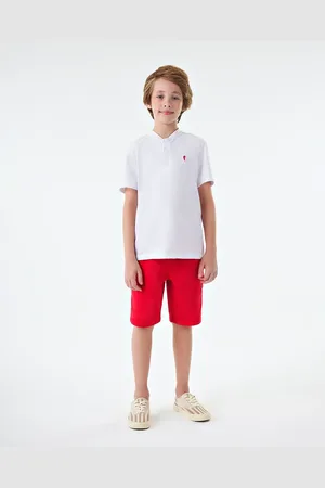 Onda Marinha Infantil - Conjunto Camiseta Piquet e Bermuda Sarja Masculino