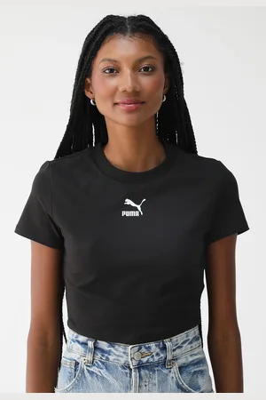 PUMA Camiseta Cropped Slim Dare To Preta