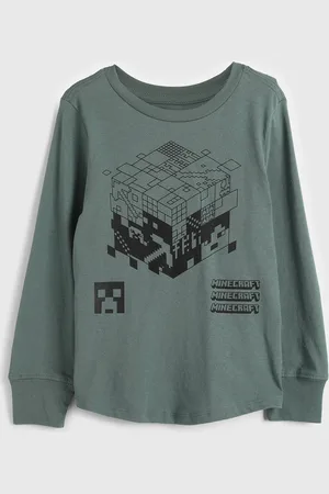 GAP Infantil - Camiseta Manga Longa Minecrafit