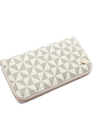 CHENSON Carteira Feminina Elemento Grafico Mão Off White 2415226
