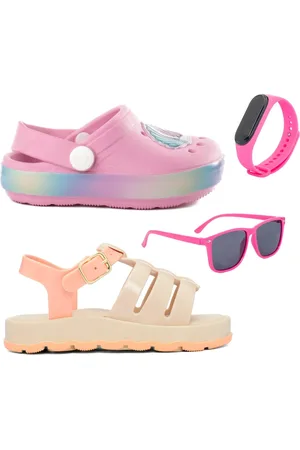 Funfy Infantil - Combo Menina Babuche Sandalia Oculos Relogio