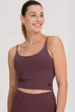 New Balance Top Cropped Athletics Feminino