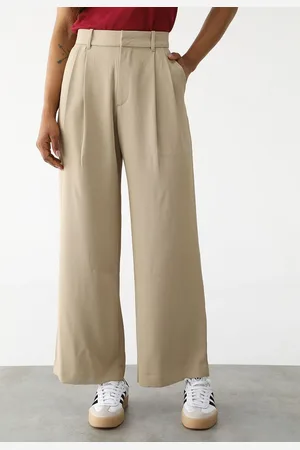 GAP Calça Wide Leg Pregas Alfaiataria