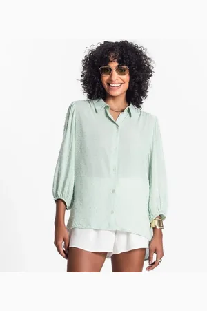 Select Camisa Feminina Viscose Texturizada