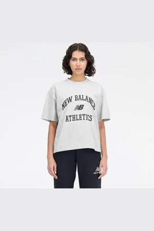 New Balance Camiseta Athletics Varsity Feminina CINZA
