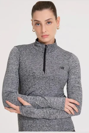 New Balance Blusa 45323 Zíper Sport Essentials Feminina