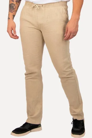 Calvin Klein Calça Masculina Elástico Linen Mescla