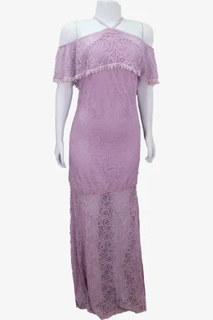 EMIGÊ Vestido Linda Lara Casual Longo Renda Produto Gentilmente Usado