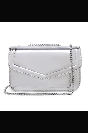 CARMELO SHOES Bolsa Feminina Pequena Clutch Espelhado Alça Corrente Festa Balada Casamento