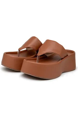 Flor da Pele Sandália Tamanco Flatform Plataforma 5100 Napa